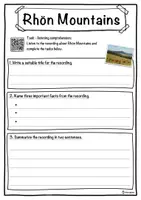 Vorschau - Arbeitsblätter - Rhön Mountains – Worksheet: cloze text, listening comprehension and word search - English - Seite 3