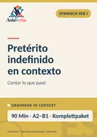 Vorschau - Stundenentwürfe - Pretérito indefinido en contexto | Spanisch Klasse 10 | Vergangenes erzählen & Zeitangaben sicher verwenden | 90 Min - Deckblatt
