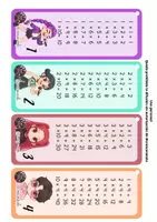 Vista previa - Refuerzo / NEE / Materiales de apoyo - Tablas de multiplicar: Estilo K-pop - página 2