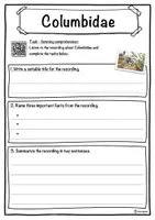 Vorschau - Arbeitsblätter - Columbidae – Worksheet: cloze text, listening comprehension and word search - English - Seite 3