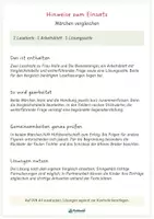 Vorschau - Arbeitsblätter - Märchen vergleichen – Frau Holle und Die Bienenkönigin - Seite 1