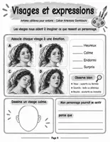 Aperçu - Feuilles d'exercices - Découvre Artemisia Gentileschi : cahier d'art pour enfants, ombre, lumière et portrait (10 pages) - Page 3