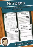 Vorschau - Arbeitsblätter - Nitrogen – Worksheet: cloze text, listening comprehension and word search - English - Deckblatt