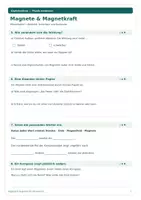 Vorschau - Test - Wissenstest Magnete & Magnetkraft – Physik entdecken - Seite 2