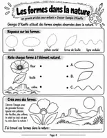 Aperçu - Feuilles d'exercices - Découvre Georgia O'Keeffe : fleurs géantes, formes de la nature et paysages (10 pages) - Page 3