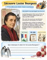 Aperçu - Feuilles d'exercices - Kit Femmes dans l'art : 6 cahiers sur des artistes femmes, d'Artemisia à Louise Bourgeois (CP au CM2) - Page 1