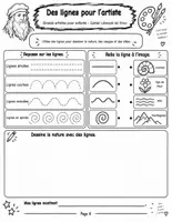 Aperçu - Feuilles d'exercices - Découvre Léonard de Vinci : peintre, inventeur et observateur de la nature (10 pages) - Page 3