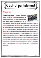 Vorschau - Arbeitsblätter - Capital punishment – Worksheet: cloze text, listening comprehension and word search - English - Seite 2