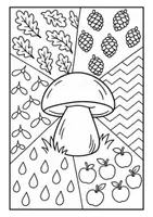Vista previa - Manualidades / Dibujos para colorear - Dibujos para colorear de setas pop art de otoño - página 2