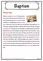 Vorschau - Arbeitsblätter - Baptism – Worksheet: cloze text, listening comprehension and word search - English - Seite 2