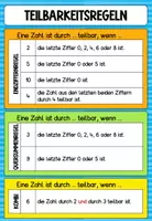 Vorschau - Fördermaterial/Inklusion - Teilbarkeitsregeln - Merkblatt oder Poster - Seite 2