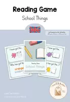 Vorschau - Spiele - SCHOOL THINGS│Lesespiel (I have got - Who has got) 🇬🇧 - Deckblatt