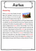 Vorschau - Arbeitsblätter - Aarhus – Worksheet: cloze text, listening comprehension and word search - English - Seite 2