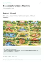 Vorschau - Spiele - Lesespur Klasse 2: Das verschwundene Picknick - Seite 1