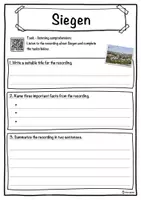 Vorschau - Arbeitsblätter - Siegen – Worksheet: cloze text, listening comprehension and word search - English - Seite 3