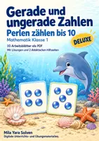 Vorschau - Arbeitsblätter - Gerade und ungerade Zahlen: Perlen zählen bis 10 | Mathematik Klasse 1 | Deluxe | 10 Arbeitsblätter als PDF - Deckblatt