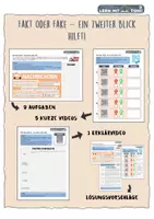 Vorschau - Arbeitsblätter - Fakt oder Fake – ein zweiter Blick hilft! - Deckblatt
