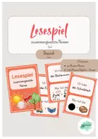 Vorschau - Spiele - Lesespiel zusammengesetzte Nomen bilden | 2-fach differenziert | Nomen + Nomen | Nomen/Verb/Adjektiv + Nomen - Deckblatt