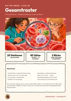 Vorschau - Stundenentwürfe - Blut Immunsystem Herz-Kreislauf Biologie Klasse 8 9 | Paket 20 Unterrichtsstunden 350 Seiten mit Lösungen | Boarding Pass, Exit-Ticket, Kompetenzraster | Blut und Abwehr Gesamtpaket - Seite 1