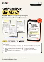 Vorschau - Stundenentwürfe - Wem gehört der Mond? Weltraumrecht und Artemis – Arbeitsblätter mit Lösungen - Deckblatt