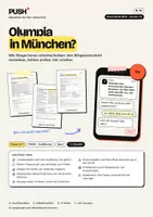 Vorschau - Stundenentwürfe - Olympia in München? Der Bürgerentscheid – Arbeitsblätter mit Lösungen, Kl. 8–9 - Deckblatt