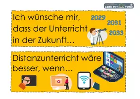 Vorschau - Bildkarten - Reflexionskarten – Distanzlernen vs Präsenzunterricht - Seite 3