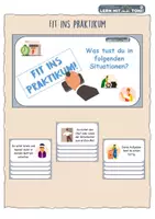 Vorschau - Bildkarten - Verhalten im Praktikum – Karten mit realistischen Situationen - Deckblatt