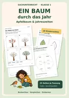 Vorschau - Arbeitsblätter - Ein Baum durch das Jahr: Klasse 1 - Deckblatt