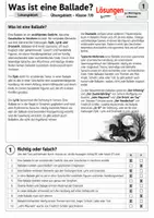 Vorschau - Stundenentwürfe - Balladen untersuchen 7/8 - Lernheft mit Arbeitsblättern, Merkblättern und Lösungen (inklusive Übungsklausur), Beispiek "Nis Randers" - Seite 2