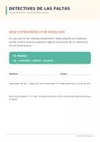 Vista previa - Hojas de trabajo - Detectives de las faltas. 10 retos de ortografía para ESO. Fichas y solucionarlo - Portada