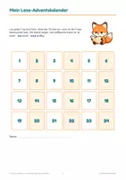Vorschau - Spiele - Lese-Adventskalender Klasse 2 und 3 – 24 Lesekarten mit Fragen, Leserätsel, Leseverständnis mit Lösungen - Seite 3