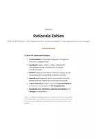 Vorschau - Arbeitsblätter - Rationale Zahlen Klasse 7 – Arbeitsheft, 2 Klassenarbeiten, mit Lösungen - Seite 1