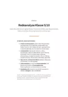 Vorschau - Unterrichtsreihen - Redeanalyse Klasse 9/10 – 8 Reden, rhetorische Mittel, Klassenarbeiten, Lösungen - Seite 1