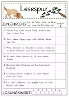 Vorschau - Arbeitsblätter - Mini-Lesespur Zungenbrecher (1./2. Klasse) - Seite 2