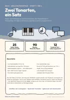 Vorschau - Stundenentwürfe - Zwei Tonarten, ein Satz — das dialektische Prinzip (Q1.1) - Deckblatt