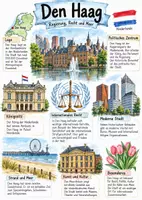 Vorschau - Arbeitsblätter - Lernposter + AB mit Fragen zum Thema "Den Haag" + Lösungsblatt - Deckblatt