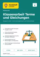 Vorschau - Arbeitsblätter - Mathe Klasse 8: Terme, Binomische Formeln, Funktionen - Seite 1