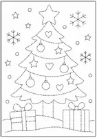 Vorschau - Mal- und Bastelvorlagen - Schwungübungen Weihnachten Winter Vorschule Klasse 1 Vertretungsstunde - Seite 3