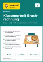 Vorschau - Arbeitsblätter - Bruchrechnung und Brüche, Jahresset Mathe, Klasse 6 - Seite 1