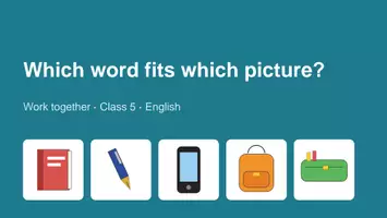 Vorschau - Präsentationen/Tafelbilder - School items - Seite 1