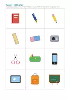 Vorschau - Präsentationen/Tafelbilder - School items - Deckblatt
