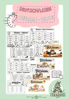 Vorschau - Arbeitsblätter - Blitzlese-Kartei 📖 - Deckblatt