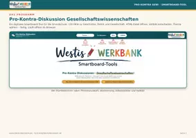 Vorschau - Arbeitsblätter - 💬 Pro-Kontra-Diskussionen – GeWi 5/6 🌍 | Interaktives Smartboard-Tool 🖥️ | 130 Fälle 💡 + 130 Arbeitsblätter mit Lösungen 📝✅ | RLP Berlin/Brandenburg 📚 - Seite 1