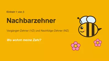 Vorschau - Unterrichtsreihen - Nachbarzehner, Nachbarhunderter und Nachbartausender im Zahlenraum bis 10 000 - Deckblatt
