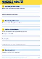 Vorschau - Arbeitsblätter - Arbeitsblatt zum Film Minions and Monsters - Seite 1
