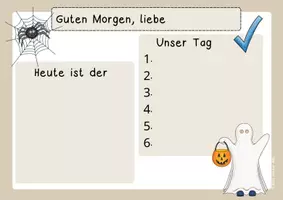 Vorschau - Präsentationen/Tafelbilder - Digitale Tafelbilder: Tagesstarter Halloween (Kl. 1-4) - Seite 3