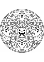 Vorschau - Mal- und Bastelvorlagen - Mandalas Klasse 1 | Halloween Ausmalbilder | Vertretungsstunde - Seite 2