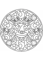 Vorschau - Mal- und Bastelvorlagen - Mandalas Klasse 1 | Halloween Ausmalbilder | Vertretungsstunde - Seite 3