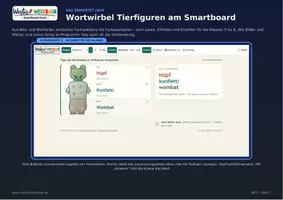 Vorschau - Präsentationen/Tafelbilder - 🐾🎲 Wortwirbel Tierfiguren – 🖥️ interaktives Smartboard-Tool mit 🧩 Fantasiewörtern, 📖 Lesehilfen & 🔊 Vorlesen | 🎓 Klasse 3–6 - Seite 1