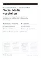 Vorschau - Stundenentwürfe - Social Media verstehen Unterrichtsreihe Klasse 5–7 – Medienkompetenz: 6 Stunden, 3 Niveaus, mit Lösungen | Mittelschule Realschule Gymnasium - Seite 1